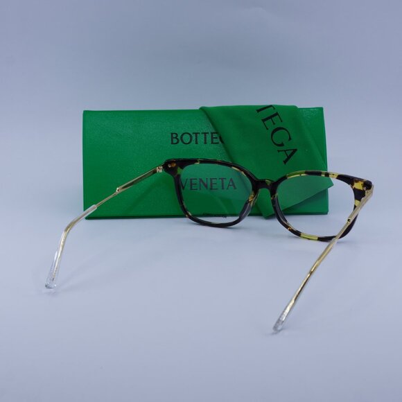 Bottega Veneta BV1074OA 002 Eyeglasses Havana/Gold 53mm Square Frame - Picture 11 of 11